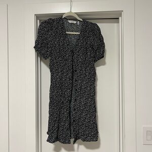& Other Stories x Paris Atelier Black Floral Mini Dress